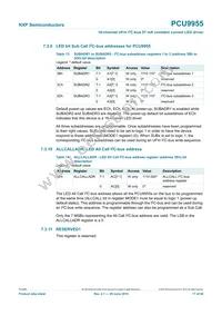 PCU9955TW Datasheet Page 17