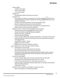 PCX7447AVGH1167NB Datasheet Page 5