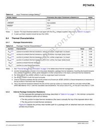 PCX7447AVGH1167NB Datasheet Page 11
