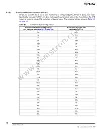 PCX7447AVGH1167NB Datasheet Page 18