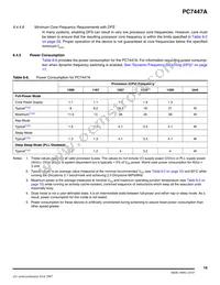 PCX7447AVGH1167NB Datasheet Page 19