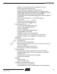 PCX755CVZFU400LE Datasheet Page 5