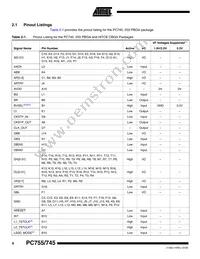 PCX755CVZFU400LE Datasheet Page 8