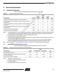 PCX755CVZFU400LE Datasheet Page 17