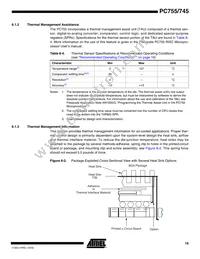 PCX755CVZFU400LE Datasheet Page 19