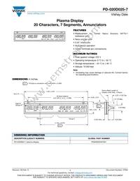 PD020D02507S51 Datasheet Cover