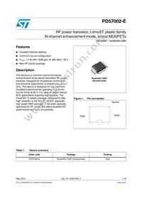 PD57002S-E Datasheet Cover