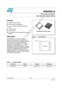 PD85006L-E Datasheet Cover