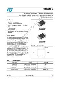 PD85015S-E Datasheet Cover