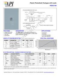 PDB-C168 Datasheet Cover