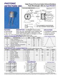 PDI-E911 Datasheet Cover