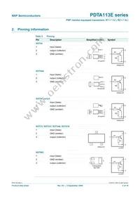 PDTA113ES Datasheet Page 3