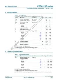PDTA113ZS Datasheet Page 5