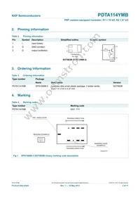 PDTA114YMB Datasheet Page 3