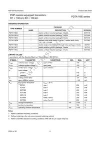 PDTA115ES Datasheet Page 5