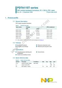 PDTA115TS Datasheet Page 2