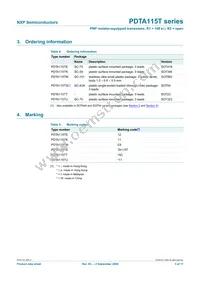 PDTA115TS Datasheet Page 4