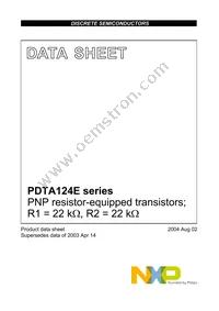 PDTA124ES,126 Cover