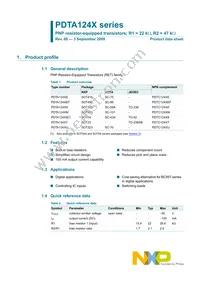 PDTA124XS Datasheet Page 2