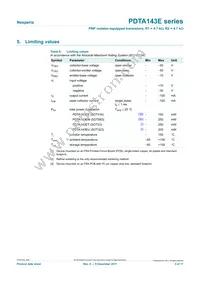 PDTA143EE Datasheet Page 3