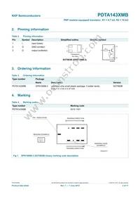 PDTA143XMB Datasheet Page 3