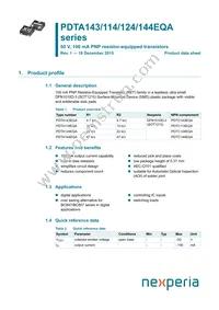 PDTA144EQAZ Datasheet Cover