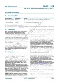 PDTB113ET Datasheet Page 9