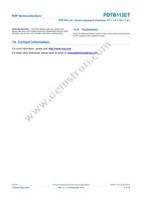 PDTB113ET Datasheet Page 10