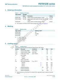 PDTB123EK Datasheet Page 3