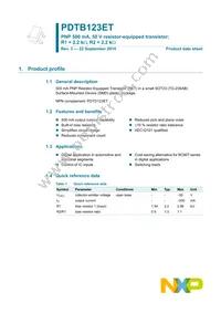 PDTB123ET Datasheet Page 2
