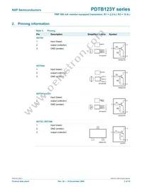 PDTB123YK Datasheet Page 2