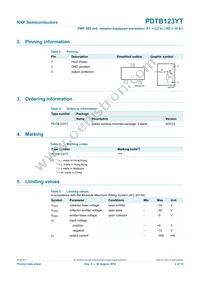 PDTB123YT Datasheet Page 3