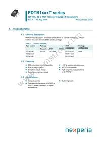 PDTB143XTVL Datasheet Cover