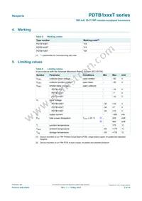 PDTB143XTVL Datasheet Page 3