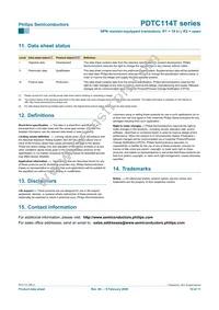 PDTC114TS Datasheet Page 10