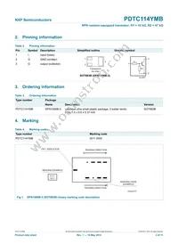 PDTC114YMB Datasheet Page 3