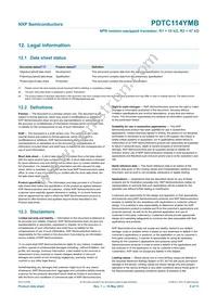 PDTC114YMB Datasheet Page 10