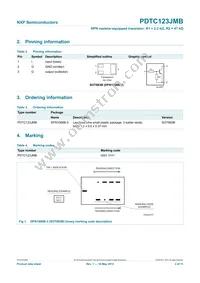 PDTC123JMB Datasheet Page 3