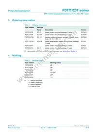 PDTC123TE Datasheet Page 3