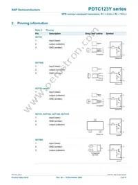 PDTC123YS Datasheet Page 3