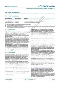 PDTC143EE Datasheet Page 16