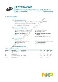 PDTC144EMB Datasheet Page 2