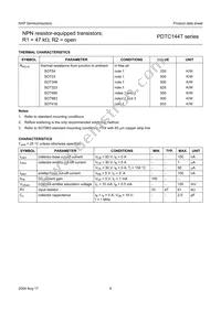 PDTC144TS Datasheet Page 6