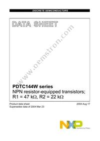 PDTC144WS Datasheet Page 2
