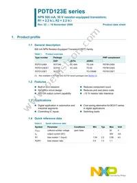 PDTD123EK Datasheet Page 2