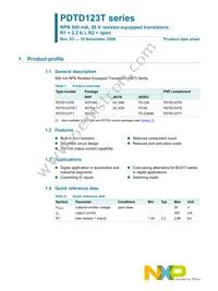 PDTD123TS Datasheet Page 2