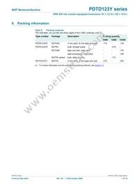 PDTD123YK Datasheet Page 8