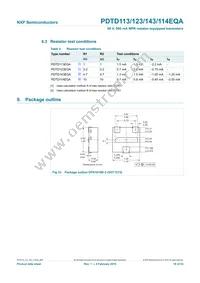 PDTD143EQAZ Datasheet Page 19