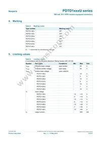 PDTD143XUX Datasheet Page 3