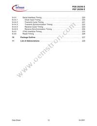 PEB 20256 E V2.2 Datasheet Page 12